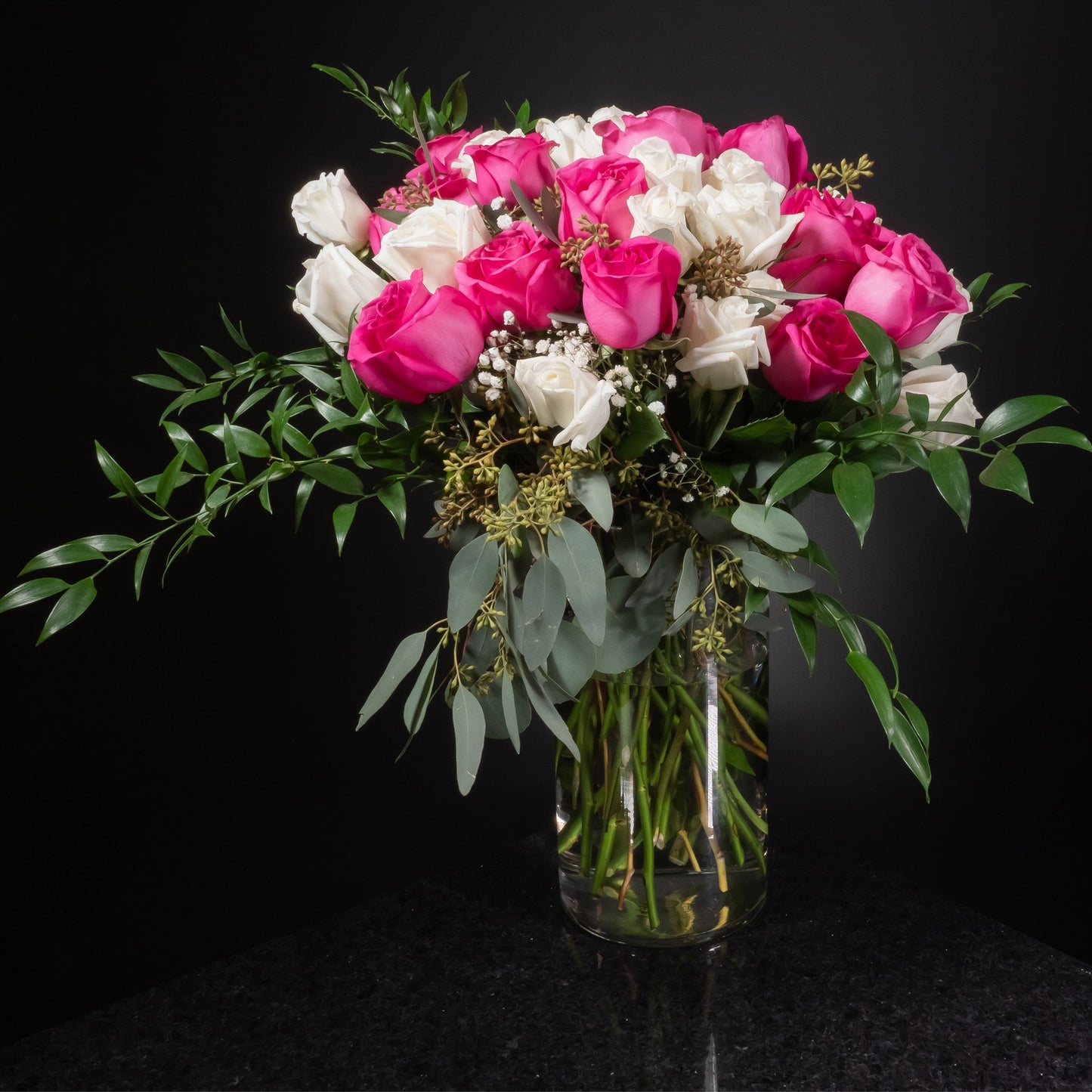 36 Roses / Vase / Fancy