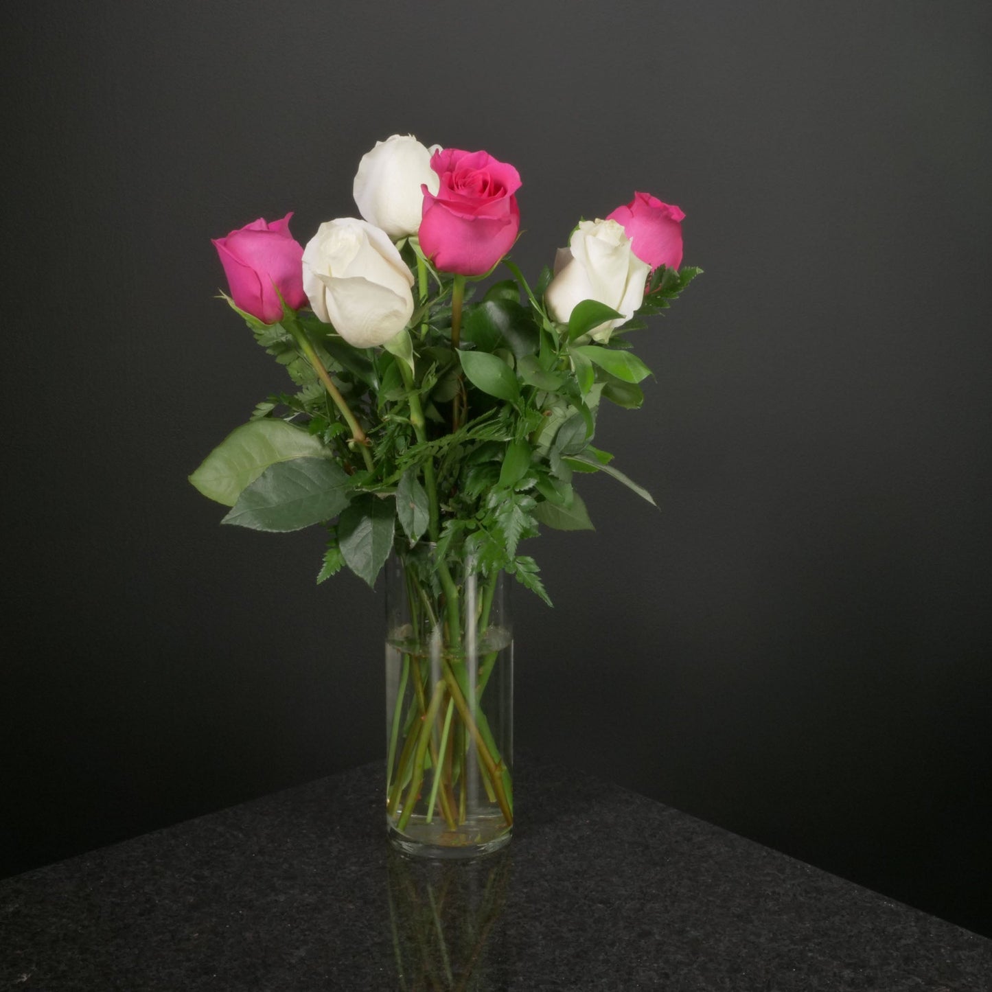 6 Roses / Vase / Basic