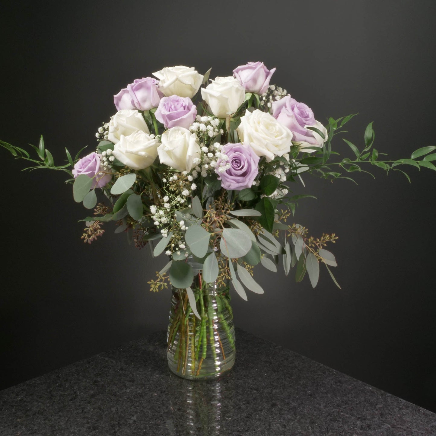 18 Roses / Vase / Fancy
