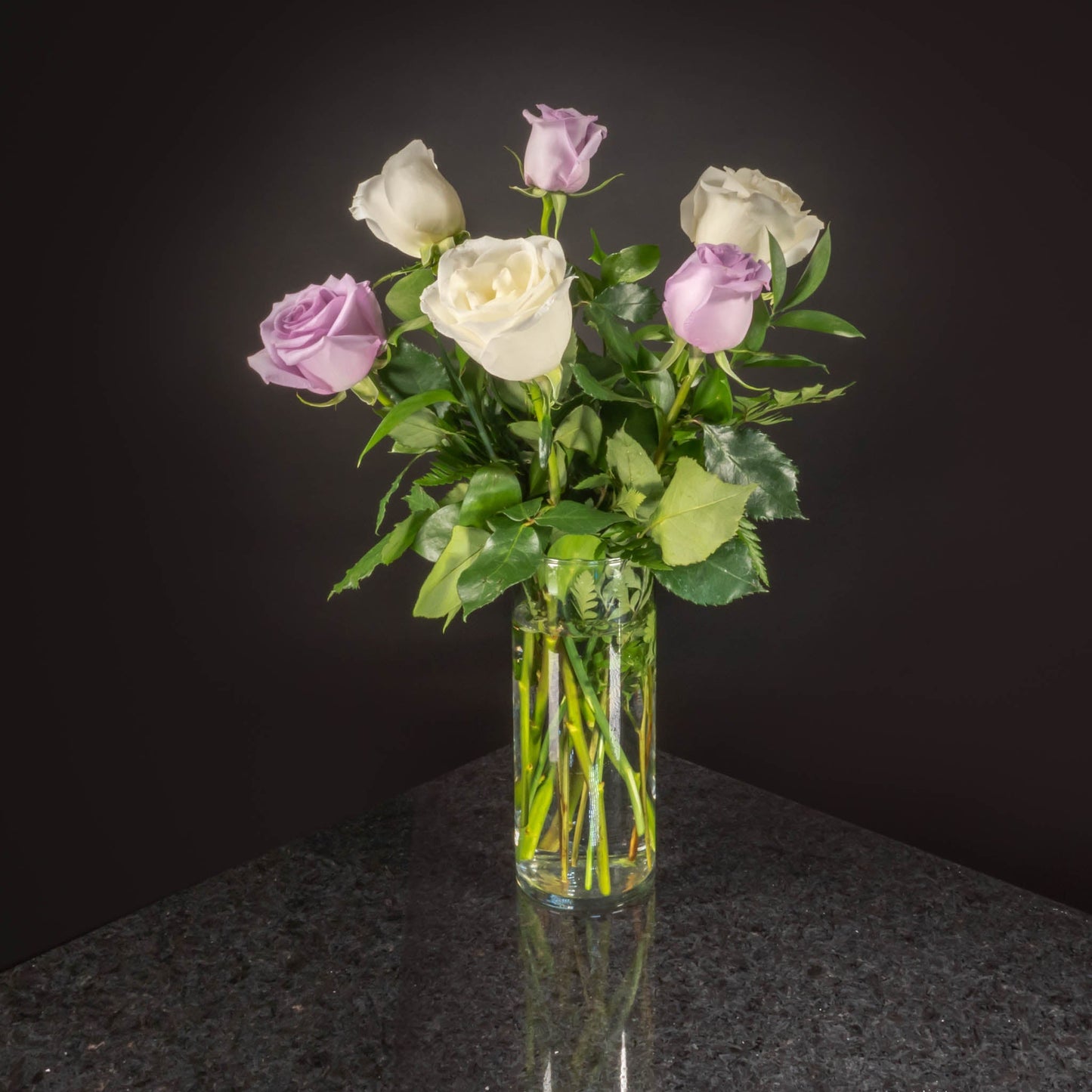 6 Roses / Vase / Basic