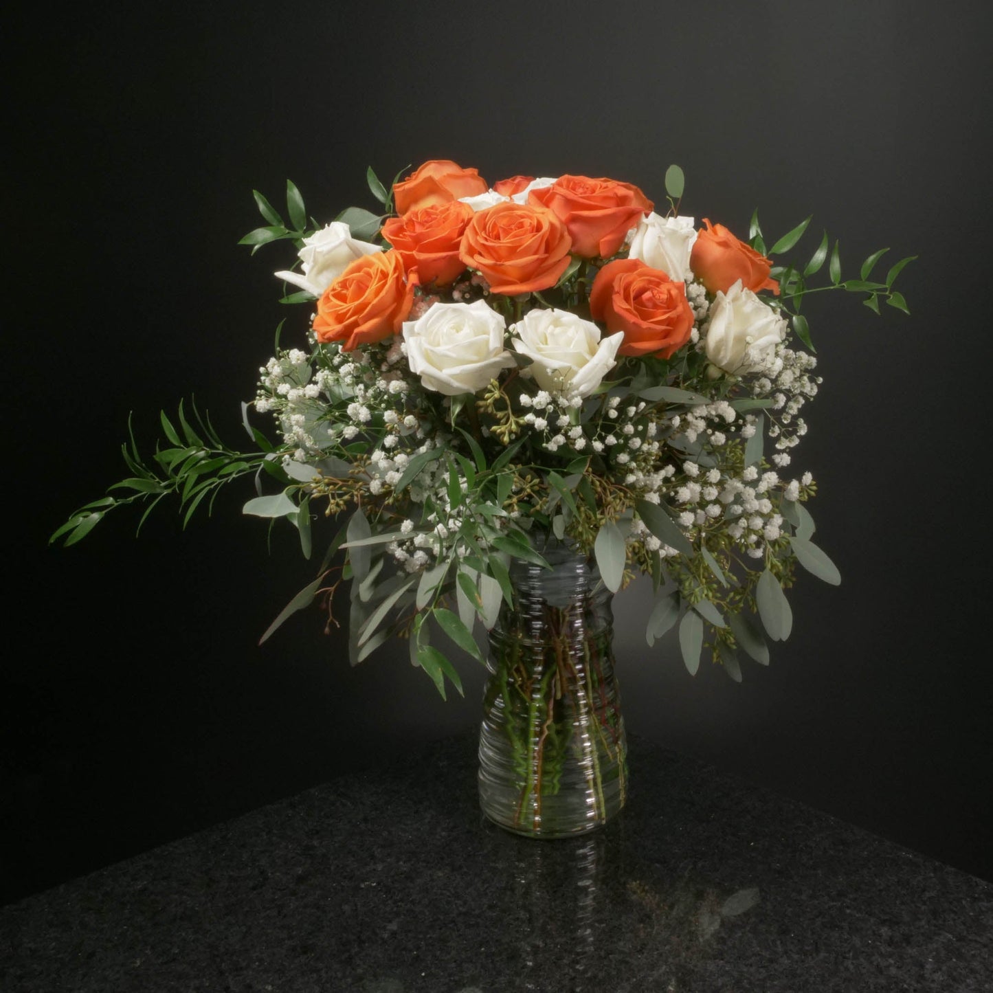18 Roses / Vase / Fancy