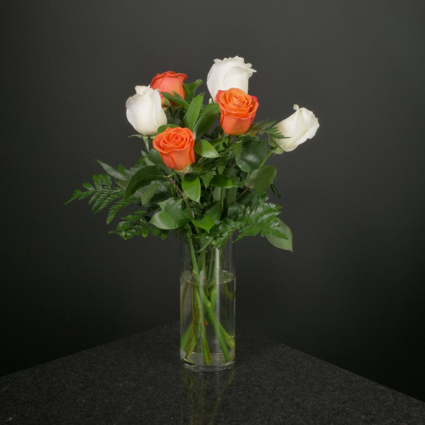 6 Roses / Vase / Basic