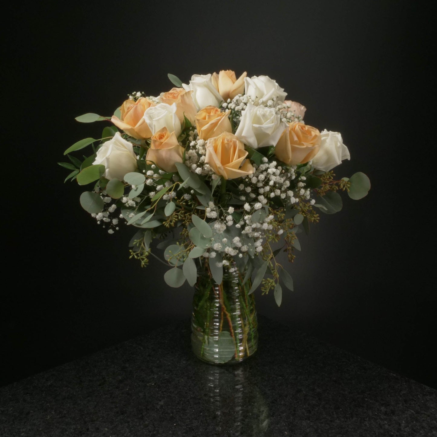 18 Roses / Vase / Fancy