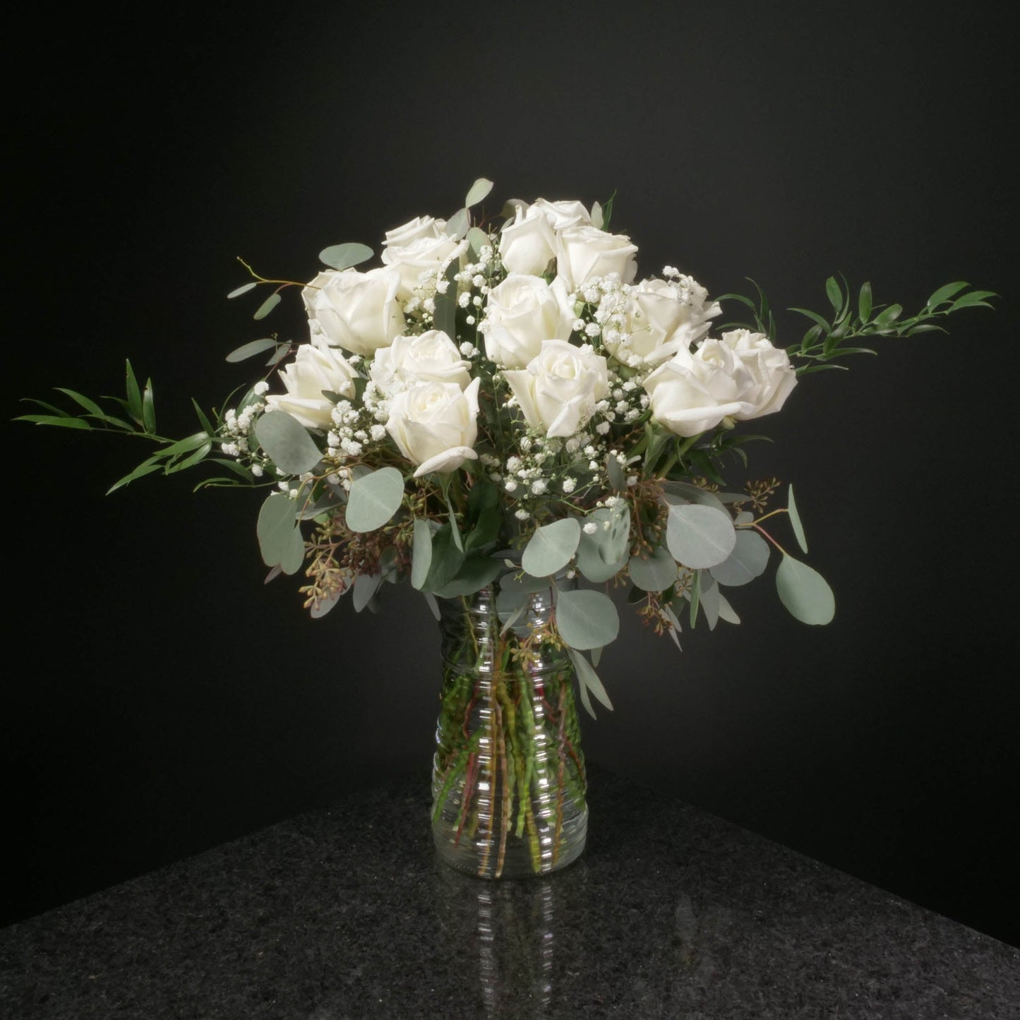 18 Roses / Vase / Fancy