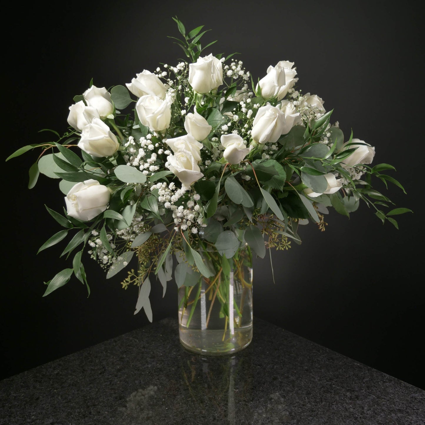 24 Roses / Vase / Fancy