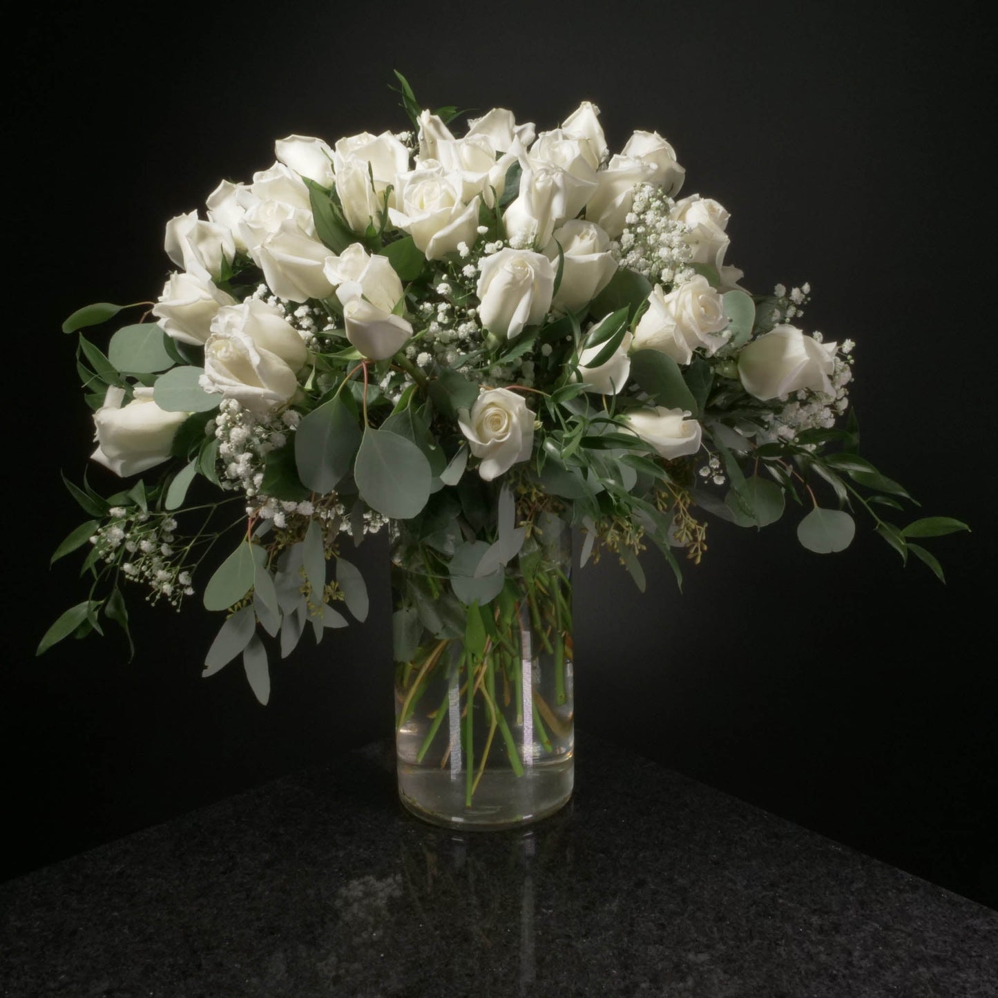 36 Roses / Vase / Fancy