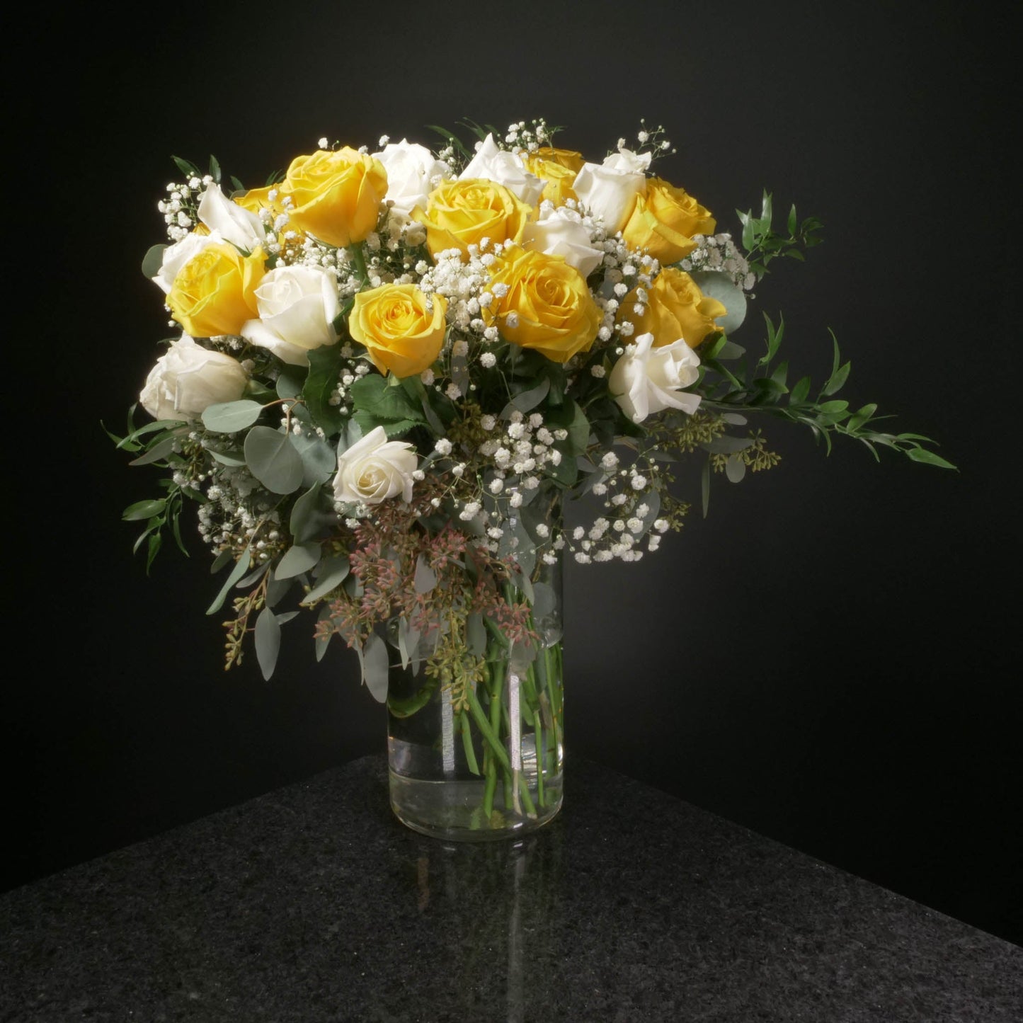 24 Roses / Vase / Fancy