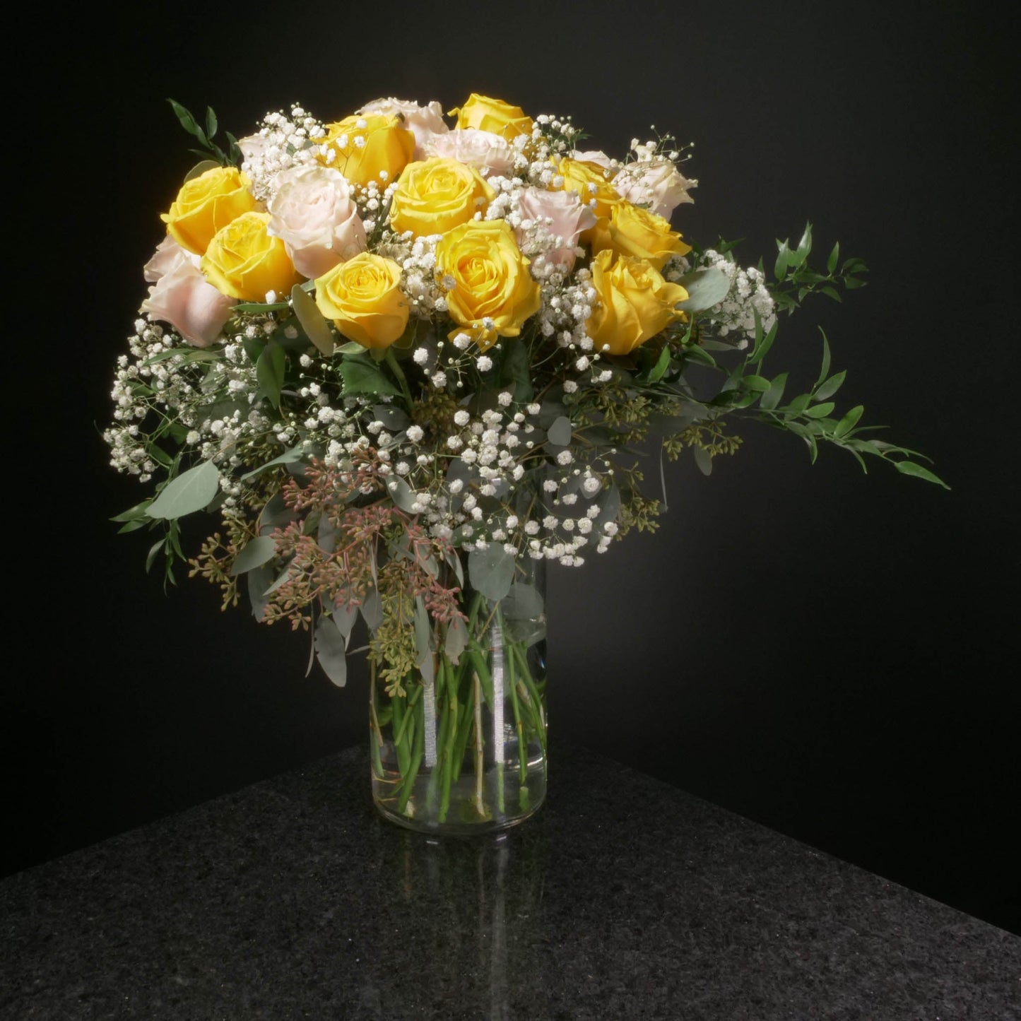 24 Roses / Vase / Fancy