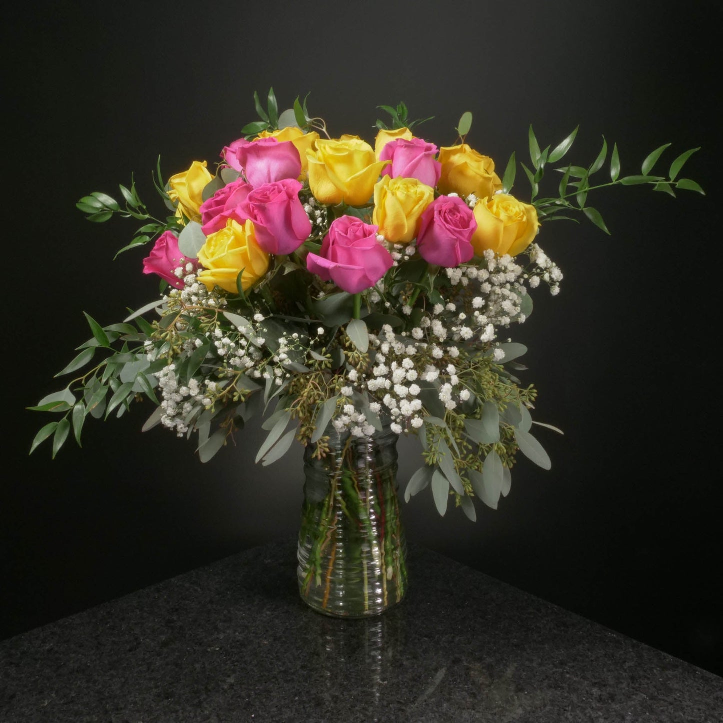 18 Roses / Vase / Fancy