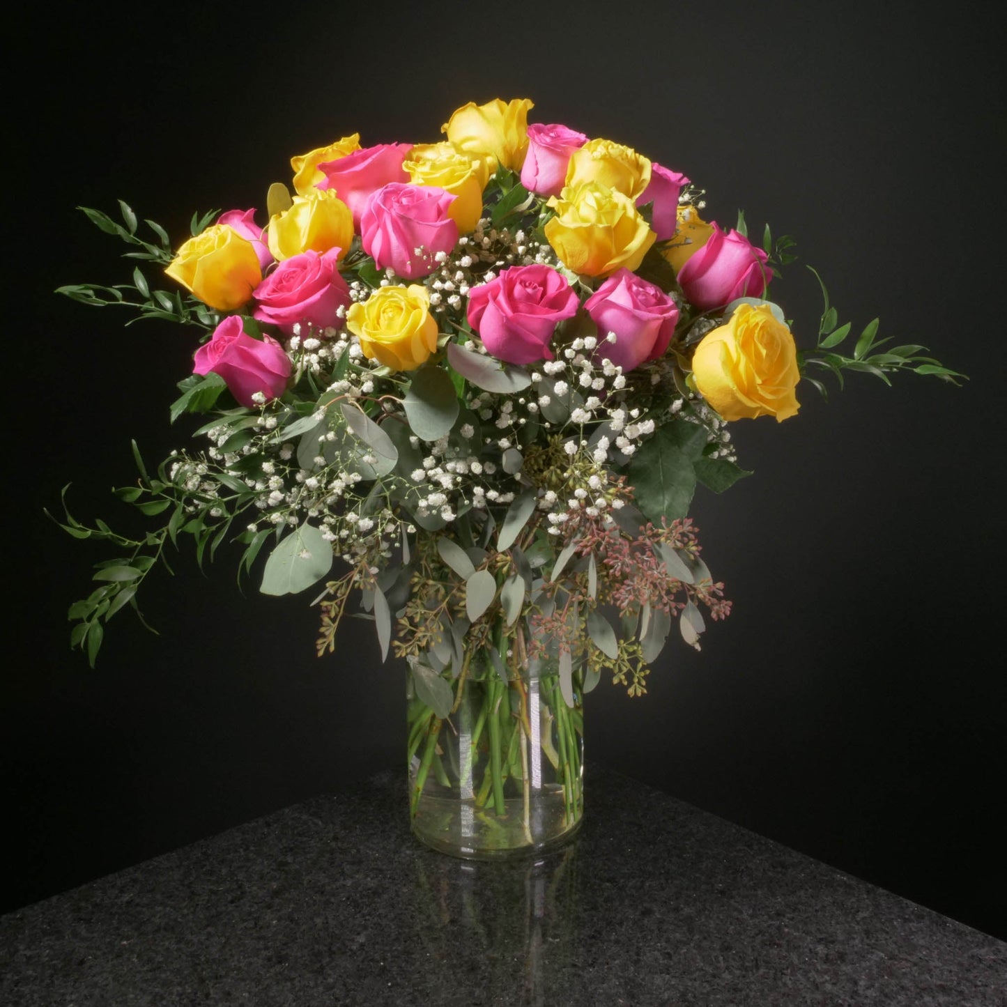 24 Roses / Vase / Fancy