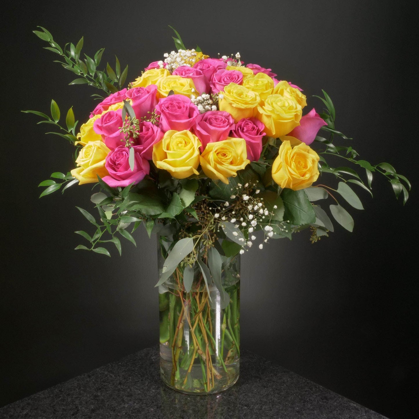36 Roses / Vase / Fancy