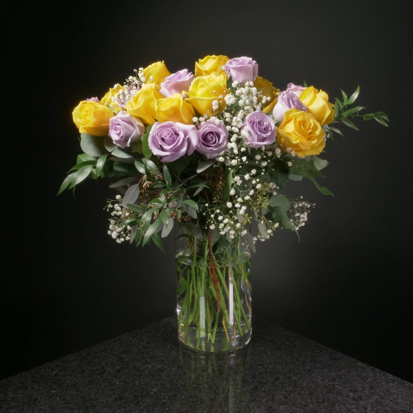 24 Roses / Vase / Fancy