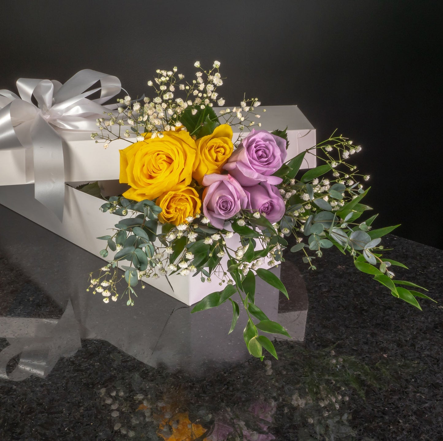 6 Roses / Boxed / Fancy