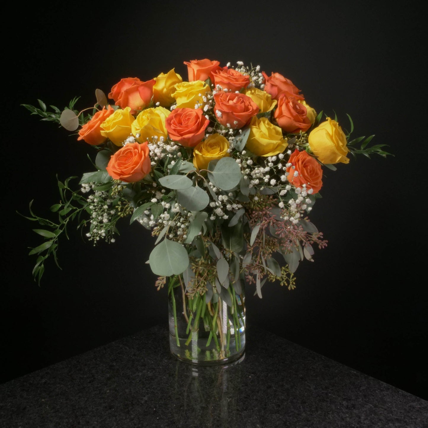 24 Roses / Vase / Fancy
