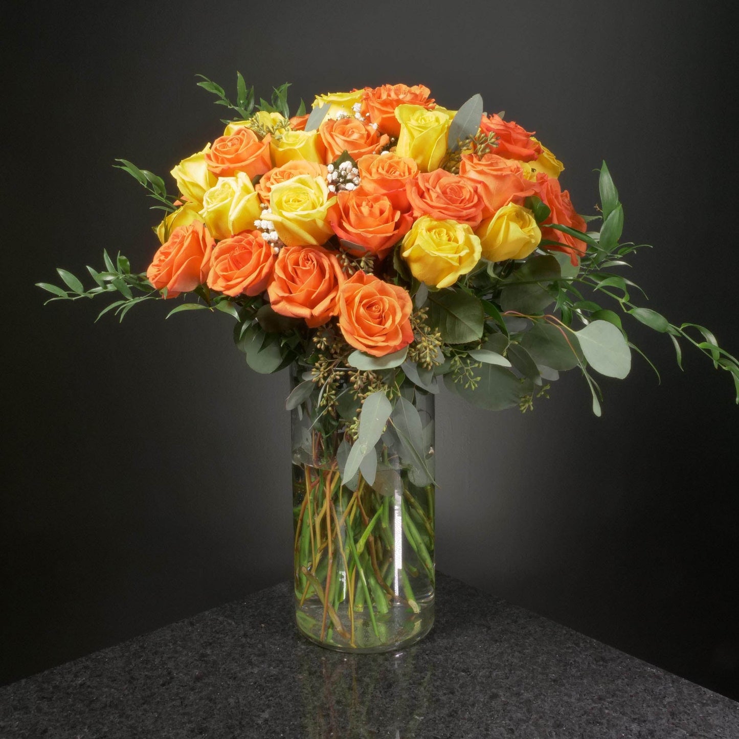 36 Roses / Vase / Fancy