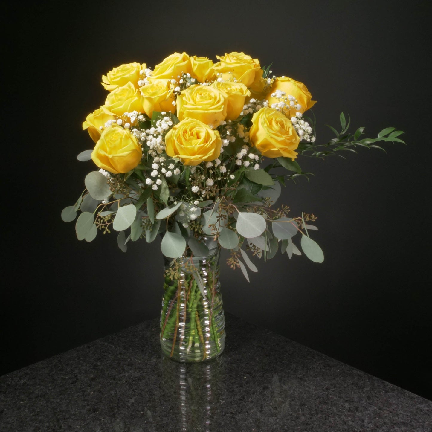 18 Roses / Vase / Fancy