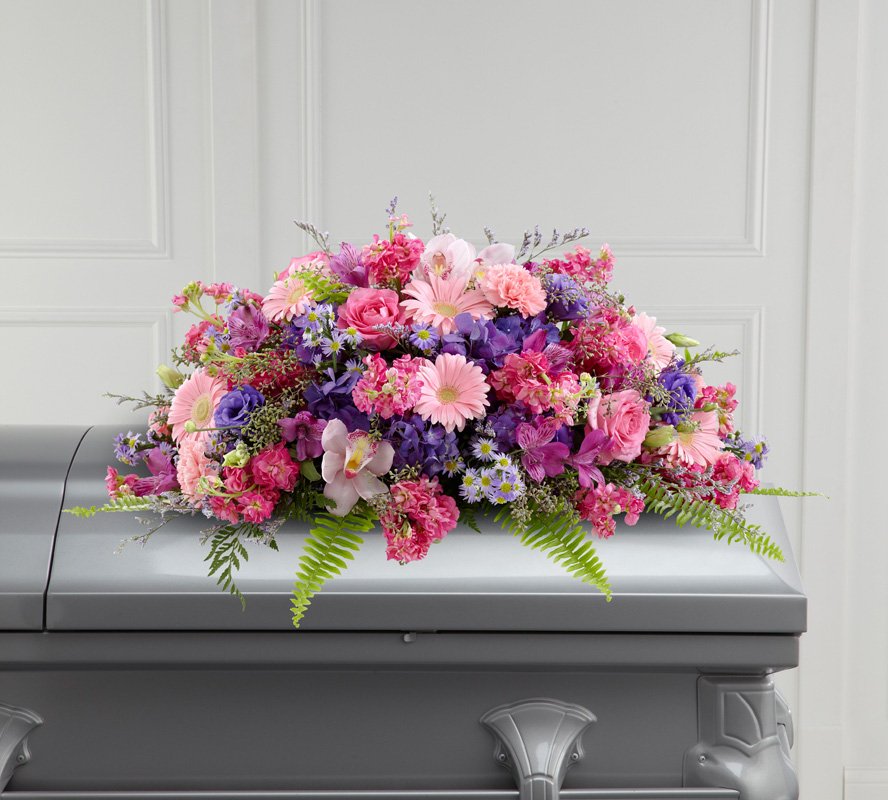  Glorious Garden Casket Spray